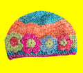 Colorful Floral Skull Cap